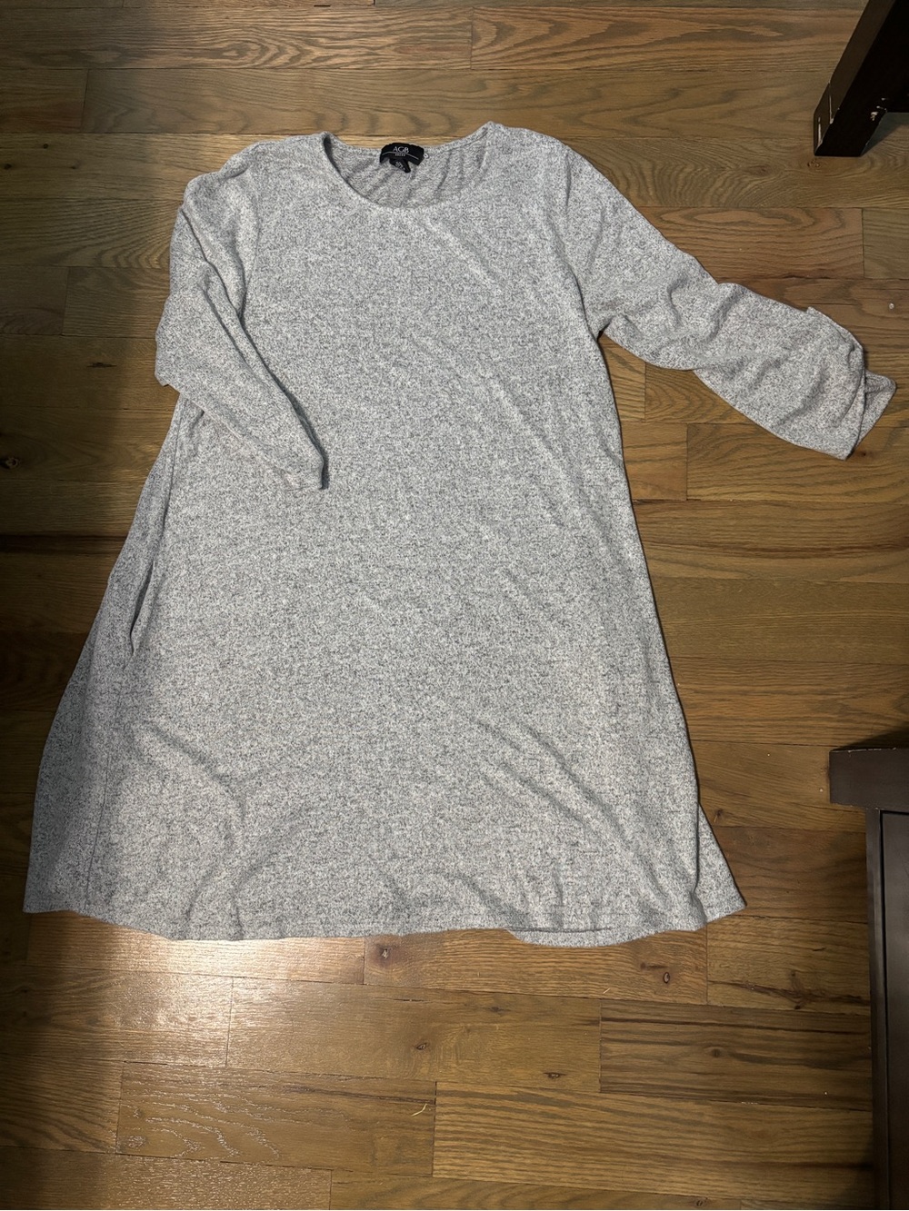 AGB Light Gray Cozy knit Dress- Size XL